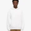 Överdimensionerad hoodie i ekologiskt tyg – optiskt vit
