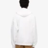 Överdimensionerad hoodie i ekologiskt tyg – optiskt vit