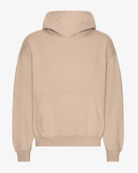 Överdimensionerad hoodie i ekologiskt tyg – Oystergrå