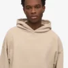 Överdimensionerad hoodie i ekologiskt tyg – Oystergrå