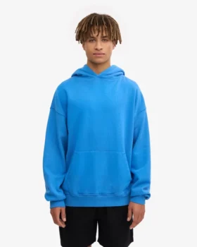 Överdimensionerad hoodie i ekologiskt tyg – Pacific Blue