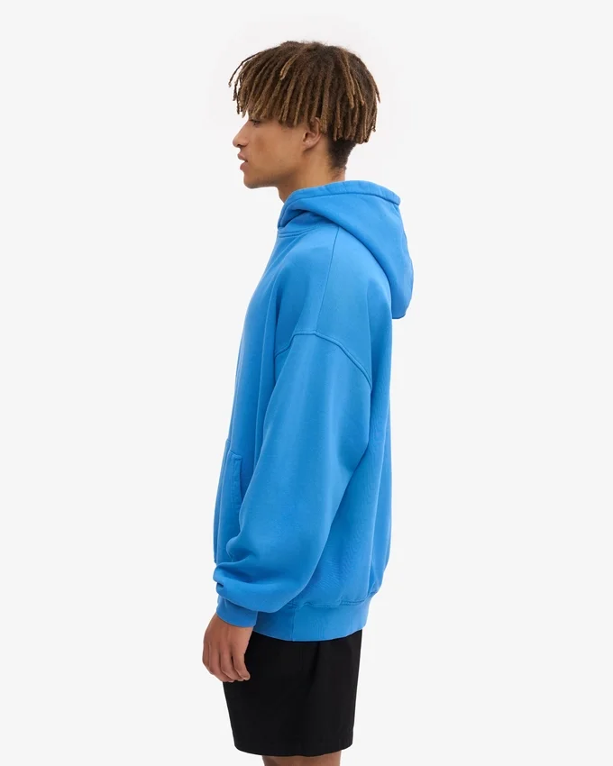 Överdimensionerad hoodie i ekologiskt tyg – Pacific Blue