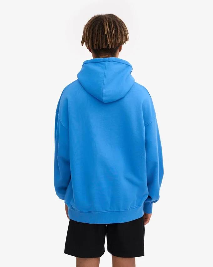 Överdimensionerad hoodie i ekologiskt tyg – Pacific Blue