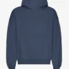 Överdimensionerad hoodie i ekologiskt tyg – petrolblå