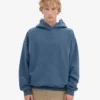 Överdimensionerad hoodie i ekologiskt tyg – petrolblå
