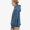 Överdimensionerad hoodie i ekologiskt tyg – petrolblå