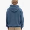 Överdimensionerad hoodie i ekologiskt tyg – petrolblå