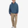 Överdimensionerad hoodie i ekologiskt tyg – petrolblå