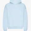 Överdimensionerad hoodie i ekologiskt tyg – polarblå