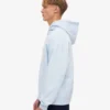 Överdimensionerad hoodie i ekologiskt tyg – polarblå