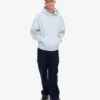 Överdimensionerad hoodie i ekologiskt tyg – polarblå
