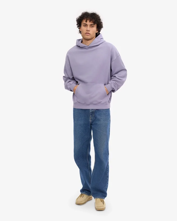 Överdimensionerad hoodie i ekologiskt tyg – Purple Jade