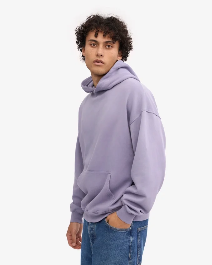 Överdimensionerad hoodie i ekologiskt tyg – Purple Jade