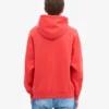 Överdimensionerad hoodie i ekologiskt tyg – röd mandarin