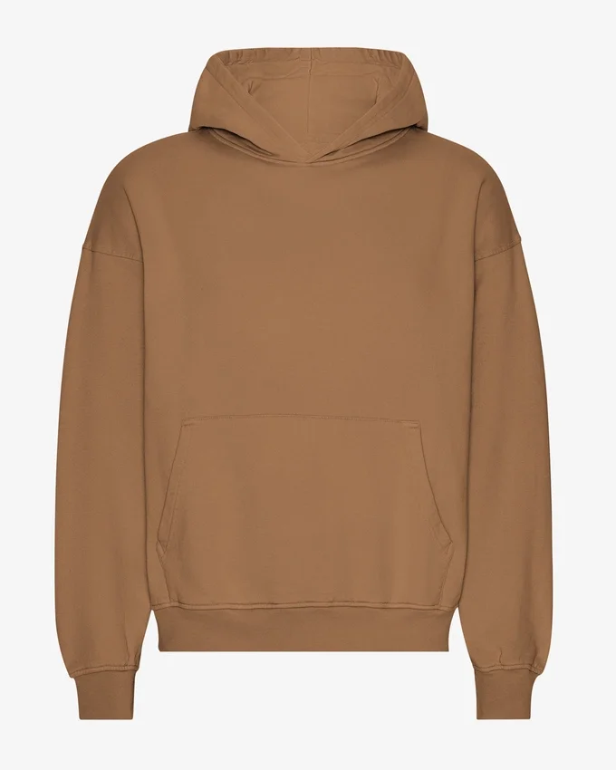 Överdimensionerad hoodie i ekologiskt tyg – saharakamel