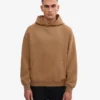 Överdimensionerad hoodie i ekologiskt tyg – saharakamel