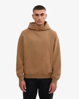Överdimensionerad hoodie i ekologiskt tyg – saharakamel
