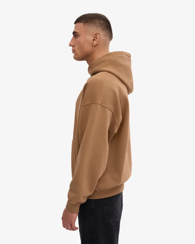 Överdimensionerad hoodie i ekologiskt tyg – saharakamel