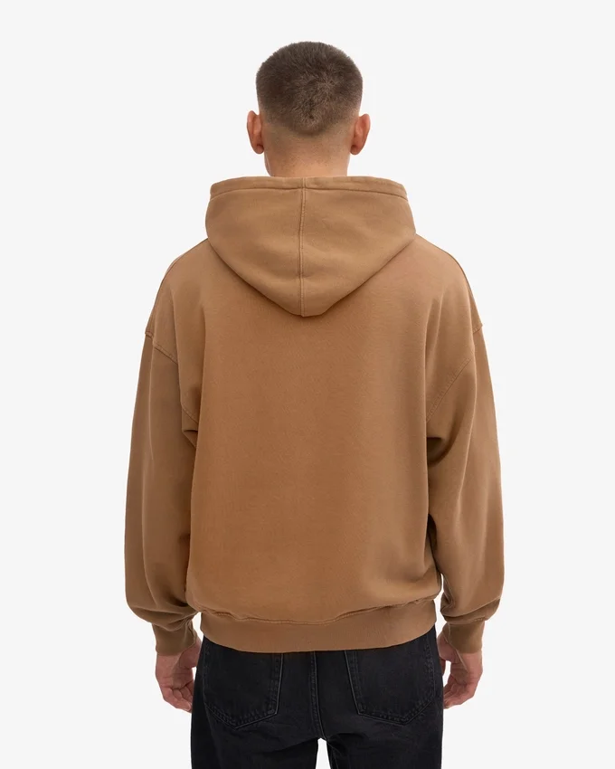 Överdimensionerad hoodie i ekologiskt tyg – saharakamel