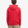 Överdimensionerad hoodie i ekologiskt tyg – scharlakansröd