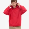 Överdimensionerad hoodie i ekologiskt tyg – scharlakansröd
