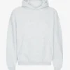 Överdimensionerad hoodie i ekologiskt tyg – snömelange