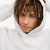 Överdimensionerad hoodie i ekologiskt tyg – snömelange