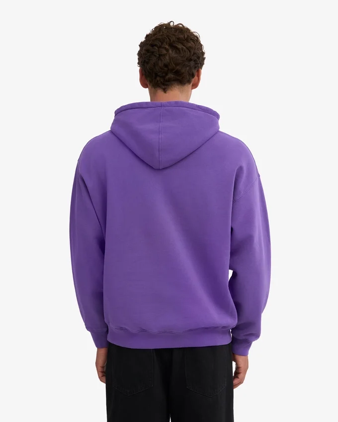 Överdimensionerad hoodie i ekologiskt tyg – ultraviolett