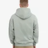 Överdimensionerad hoodie med dragkedja i ekologiskt tyg – stålblå