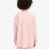 Överdimensionerad linne-skjorta – blekt rosa