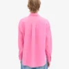 Överdimensionerad skjorta i linne – Bubblegum Pink