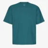 Överdimensionerad T-shirt i ekologisk bomull – havsgrön