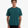 Överdimensionerad T-shirt i ekologisk bomull – havsgrön