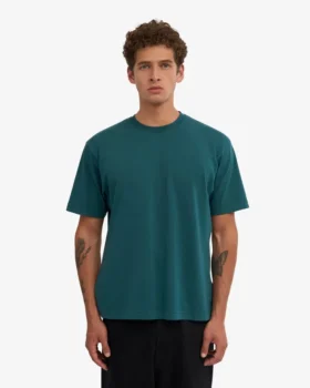 Överdimensionerad T-shirt i ekologisk bomull – havsgrön