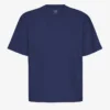Överdimensionerad T-shirt i ekologisk bomull – marinblå