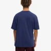 Överdimensionerad T-shirt i ekologisk bomull – marinblå