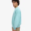 Överdimensionerad tröja i ekologiskt bomull – blågrön