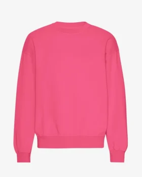 Överdimensionerad tröja i ekologiskt bomull – Bubblegum Pink