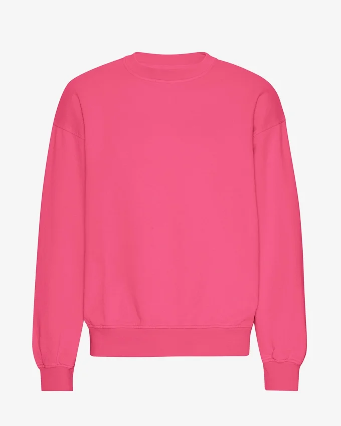Överdimensionerad tröja i ekologiskt bomull – Bubblegum Pink