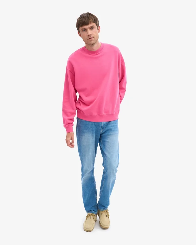 Överdimensionerad tröja i ekologiskt bomull – Bubblegum Pink