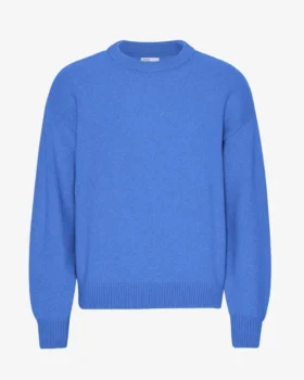Överdimensionerad tröja i merinoull – Pacific Blue