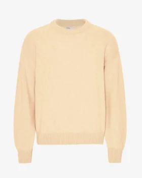 Överdimensionerad tröja i merinoull – Soft Yellow