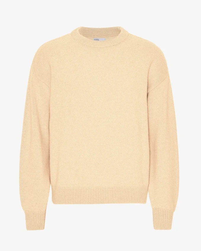 Överdimensionerad tröja i merinoull – Soft Yellow