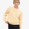 Överdimensionerad tröja i merinoull – Soft Yellow